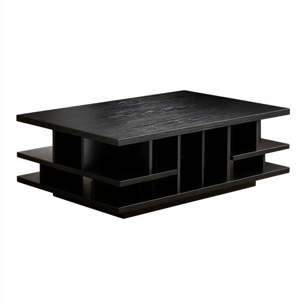 Coffee Table 120x60x40 cm - Black - Contemporary Design